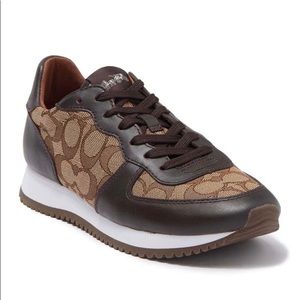 New - Coach logo jacquard retro sneaker